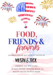 4th July Invite 5x7 3 design preview