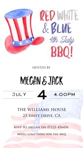 4th July Invite Mobile 2 design preview