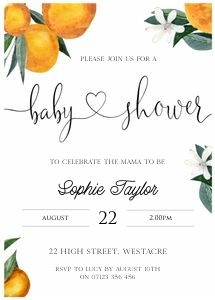 CO1 - Baby Shower Invite 5x7 design preview
