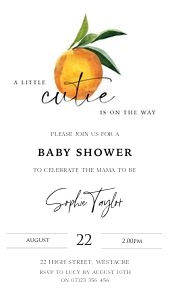 CO1 - Little Cutie Invite Mobile Simple design preview
