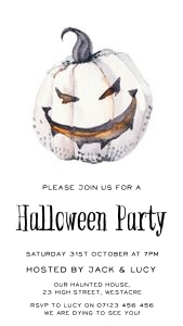 HW - White Pumpkin Halloween Mobile design preview