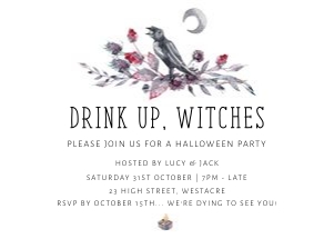 HW - Minimal Drink Up Witches - 7x5 design preview