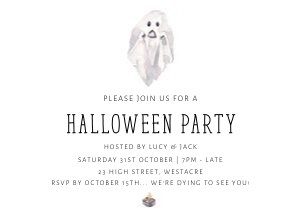 HW - Ghost Halloween Party 7x5 design preview