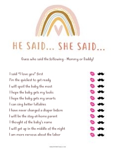 BR1 - He Said She Said design preview