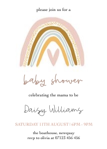 BR1 - Baby Shower Invite 5x7 design preview