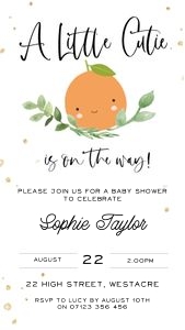 LC1 - Little Cutie Invite Dots Mobile design preview