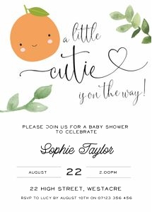 LC1 - Little Cutie Invite Cal 5x7 design preview