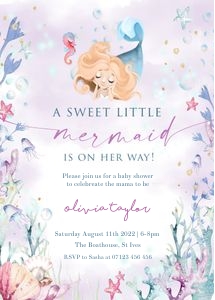 MM1 - Baby Shower Invite 2 - 5x7 design preview