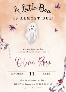 HP1 - Baby Shower Invite D1 5x7 design preview