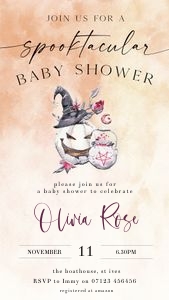 HP1 - Baby Shower Invite Mobile D2 design preview