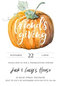 TG1 - Friends Giving Pumpkin 5x7 design preview