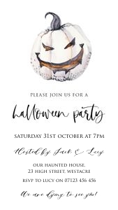 H1 - Pumpkin Invitation Mobile design preview