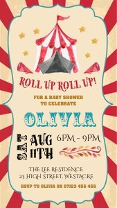 CR1 - Baby Shower Invite Mobile design preview