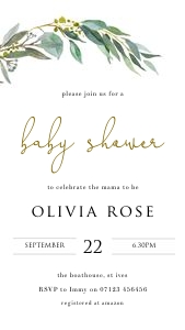 EW1 - Baby Shower Invite Mobile 1 design preview