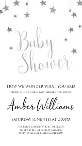 LSS1 - Baby Shower Invite Mobile design preview