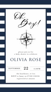 NA1 - Oh Boy Invite Mobile design preview