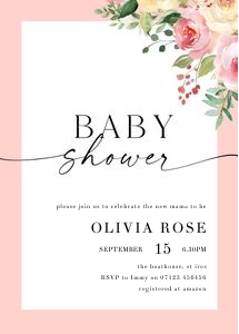 SF2 - Baby Shower Invite 5x7 design preview