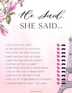 P1 - He Said She Said design preview