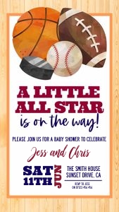 B2 - All Star Invite Mobile design preview