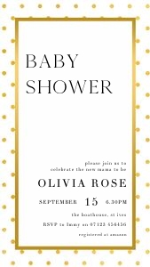 GD1 - Baby Shower Invite Mobile design preview