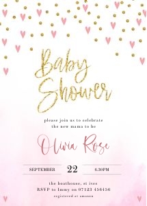 PH1 - Baby Shower Invitation 5x7 design preview