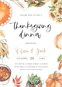 TG1 - Thanksgiving Invite 5x7 design preview