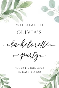 GLG - Bachelorette Welcome Sign 24x36: GLG - Bachelorette Welcome Signs