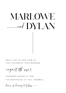 MD - Wedding Invitation Suite design preview