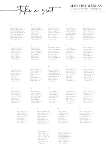 MD - Wedding Seating Chart 4 design preview