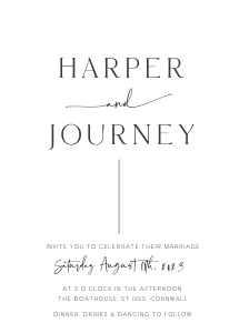 HJ - Wedding Invitation Suite design preview