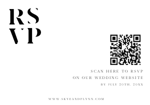 SF - QR RSVP Code design preview
