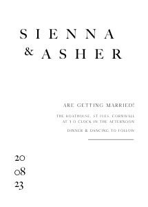 SA - Wedding Invitation Suite design preview