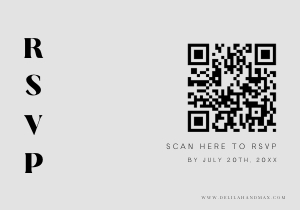 DM - QR RSVP Code design preview