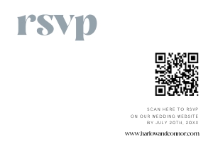 HC - QR RSVP Card design preview