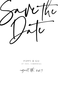 PK - Save The Date 5x7 design preview