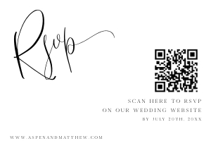 AL - QR RSVP Card design preview