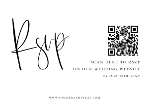 SD - QR RSVP Card design preview