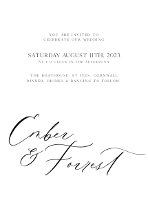 EF - Wedding Invitation Suite design preview