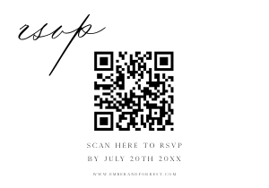 EF - RSVP QR Code design preview