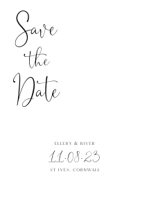 ER - Save The Date 5x7 design preview