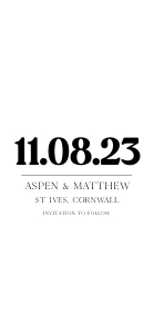 AM - Save The Date Mobile design preview