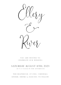 ER - Wedding Invitation Suite design preview
