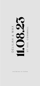DM - Save The Date Mobile design preview