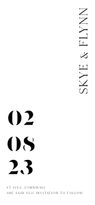 SF - Save The Date Mobile design preview
