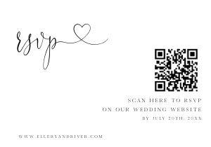 ER - QR RSVP Card design preview