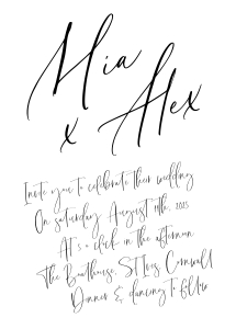 MA - Wedding Invitation Suite design preview