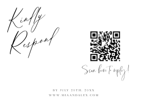 MA - QR RSVP Card design preview