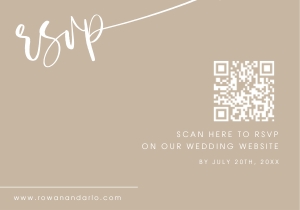RA - QR RSVP Card design preview