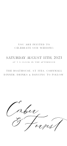 EF - Wedding Invitation Suite Mobile design preview