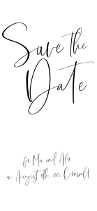 MA - Save The Date Mobile design preview